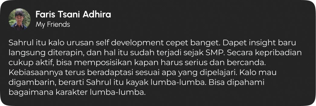 Faris Testimonial